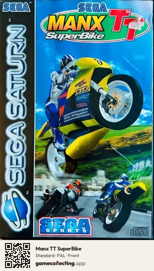 Manx TT SuperBike Sega Saturn, PAL box front