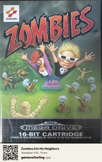 Zombies Ate My Neighbors Sega Mega Drive / Genesis, PAL box front