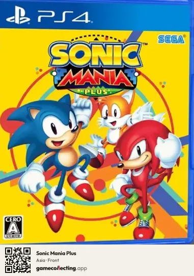 Sonic Mania Plus PlayStation 4, Asia box front
