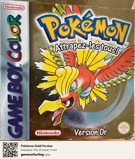 Pokémon Gold Version Game Boy Color, France box front