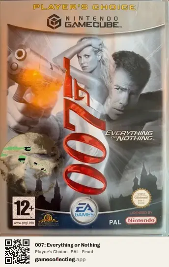 007: Everything or Nothing Nintendo GameCube, PAL box front