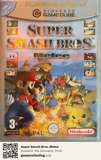 Super Smash Bros. Melee Nintendo GameCube, Germany box front