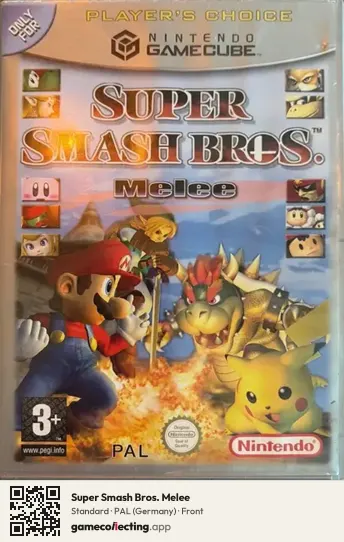 Super Smash Bros. Melee Nintendo GameCube, Germany box front