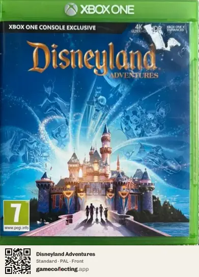 Disneyland Adventures Xbox One, PAL box front