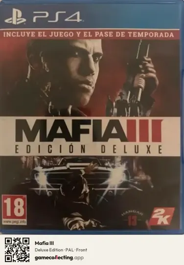 Mafia III PlayStation 4, PAL box front