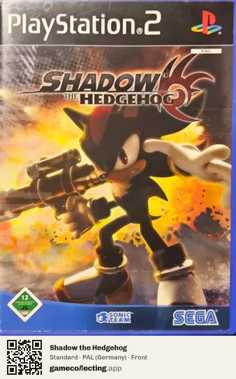 Shadow the Hedgehog PlayStation 2, Germany box front