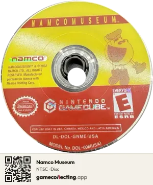 Namco Museum Nintendo GameCube, NTSC disc