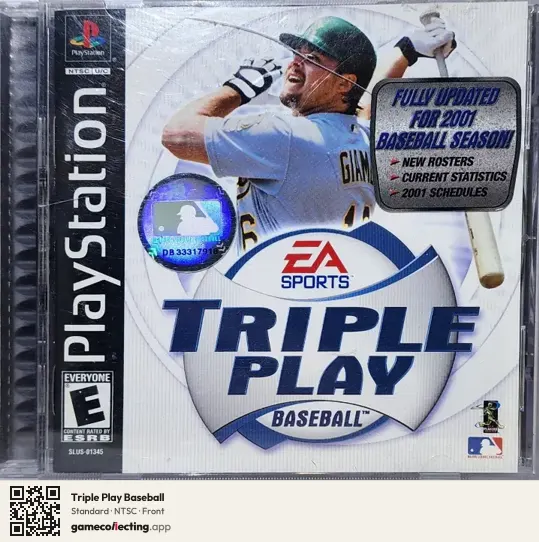 Triple Play Baseball PlayStation, NTSC box front