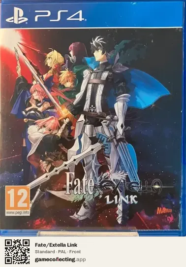 Fate/Extella Link PlayStation 4, PAL box front