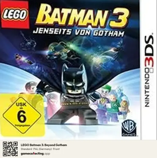 LEGO Batman 3: Beyond Gotham Nintendo 3DS, Germany box front