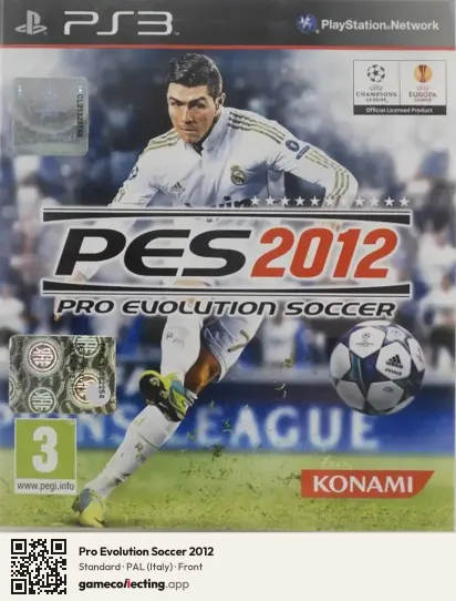 Pro Evolution Soccer 2012 PlayStation 3, Italy box front
