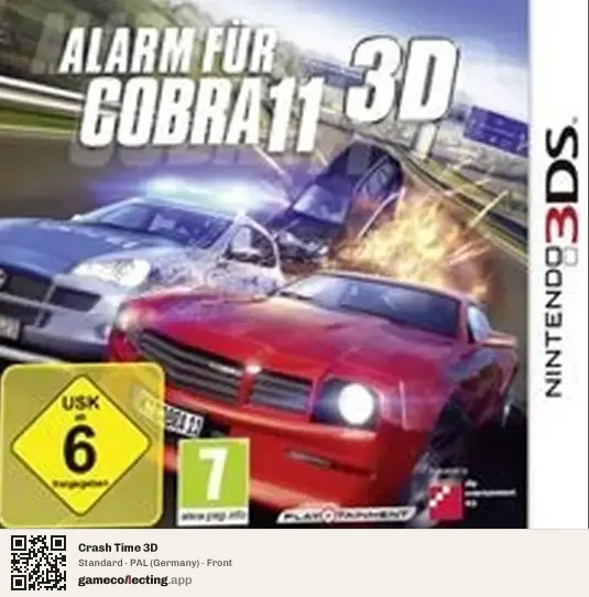 Crash Time 3D Nintendo 3DS, Germany box front
