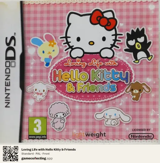 Loving Life with Hello Kitty & Friends Nintendo DS, PAL box front