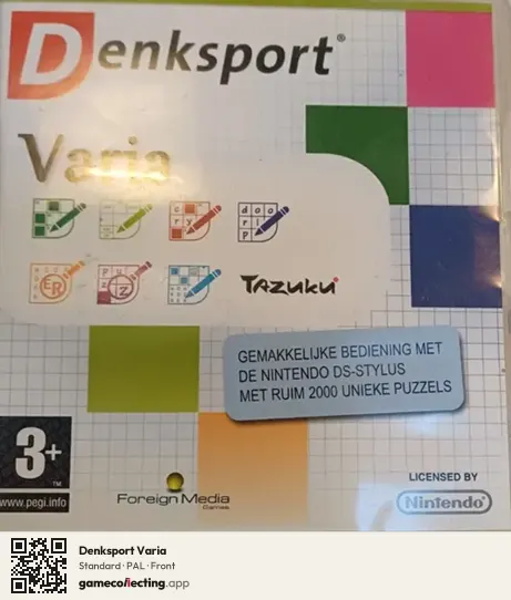 Denksport Varia Nintendo DS, PAL box front