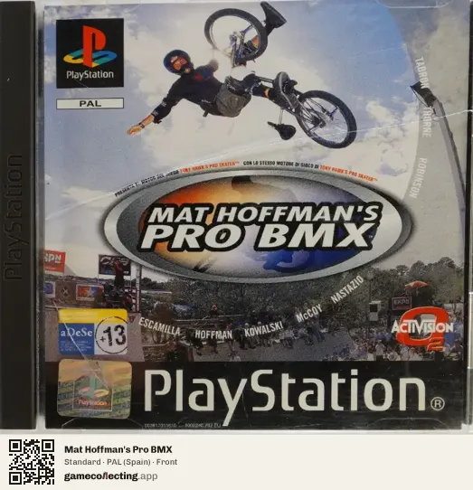 Mat Hoffman's Pro BMX PlayStation, Spain box front
