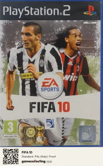 FIFA 10 PlayStation 2, Italy box front