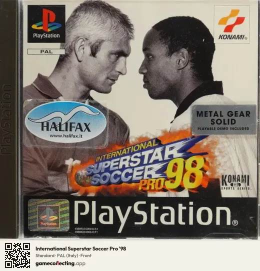 International Superstar Soccer Pro '98 PlayStation, Italy box front