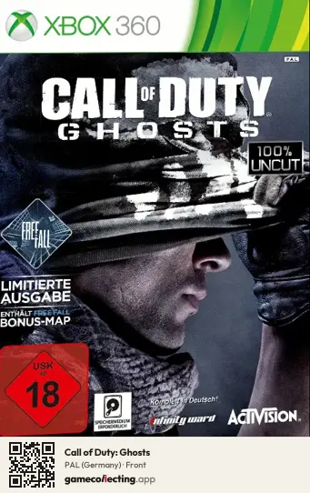 Call of Duty: Ghosts Xbox 360, Germany box front