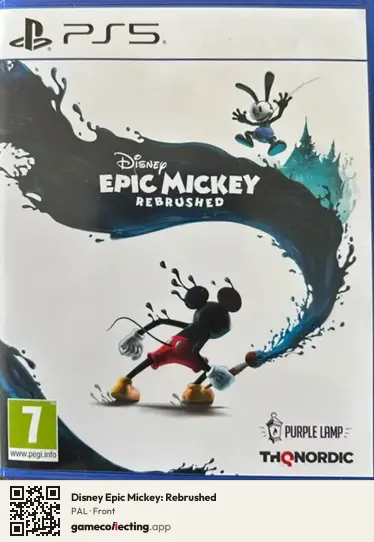 Disney Epic Mickey: Rebrushed PlayStation 5, PAL box front