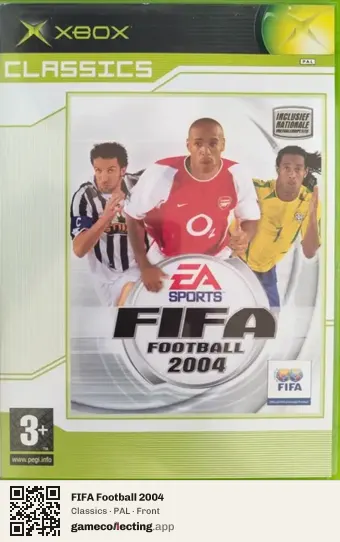 FIFA Football 2004 Xbox, PAL box front