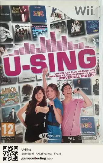 U-Sing Nintendo Wii, France box front