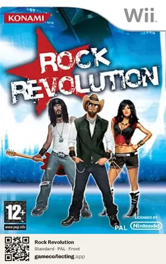 Rock Revolution Nintendo Wii, PAL box front
