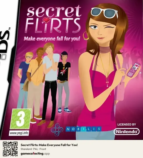 Secret Flirts: Make Everyone Fall for You! Nintendo DS, PAL box front
