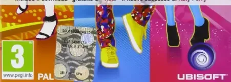 Just Dance 2014, the PEGI square on its front