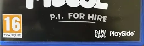 Mouse: P.I. for Hire, the PEGI square on its front