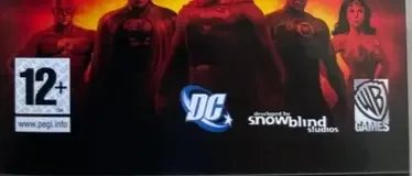 Justice League Heroes, the PEGI square on its front