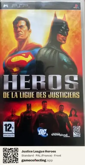 Justice League Heroes PlayStation Portable, France box front