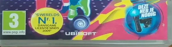 Just Dance 3, the PEGI square on its front