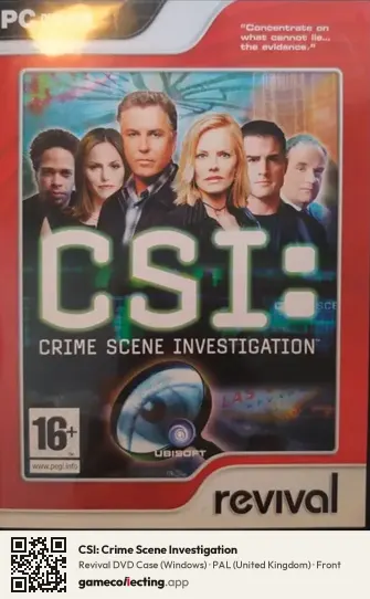 CSI: Crime Scene Investigation Computer, United Kingdom box front