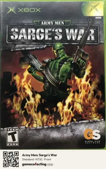 Army Men: Sarge's War Xbox, NTSC box front