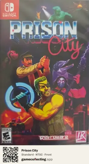 Prison City Nintendo Switch, NTSC box front