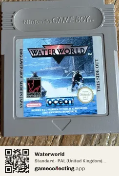 Waterworld Game Boy, PAL cartridge label
