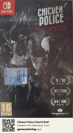 Chicken Police: Paint it Red! Nintendo Switch, Germany box front