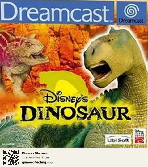 Disney's Dinosaur Sega Dreamcast, PAL box front