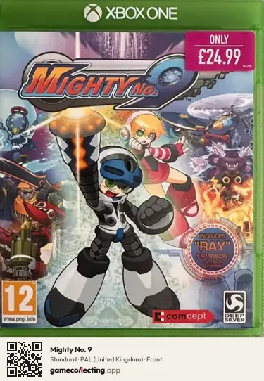 Mighty No. 9 Xbox One, United Kingdom box front