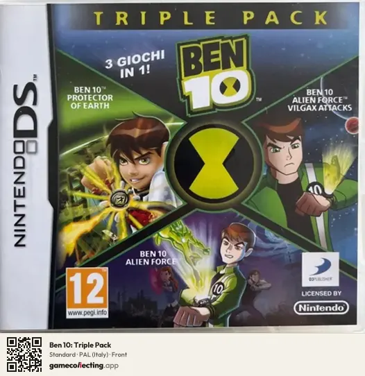 Ben 10: Triple Pack Nintendo DS, Italy box front