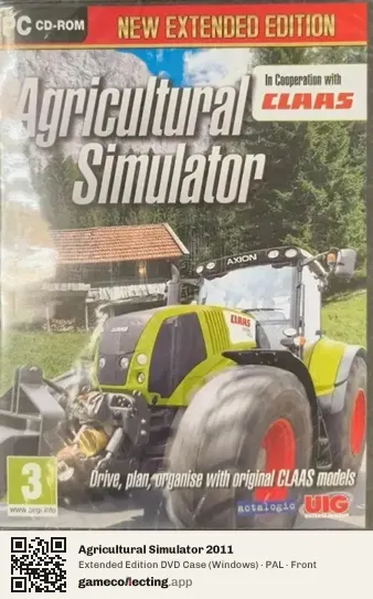 Agricultural Simulator 2011 Computer, PAL box front