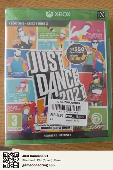 Just Dance 2021 Xbox One, Spain box front