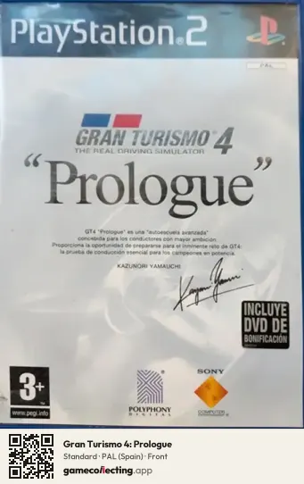 Gran Turismo 4: Prologue PlayStation 2, Spain box front