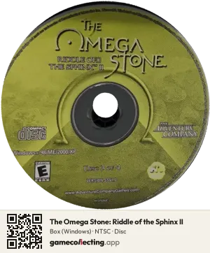 The Omega Stone: Riddle of the Sphinx II Computer, NTSC disc