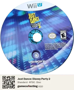 Just Dance: Disney Party 2 Nintendo Wii U, NTSC disc