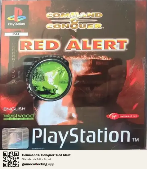 Command & Conquer: Red Alert PlayStation, PAL box front