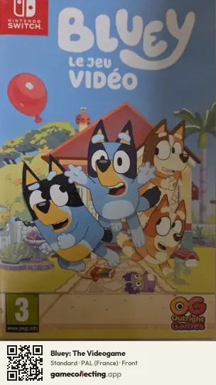 Bluey: The Videogame Nintendo Switch, France box front
