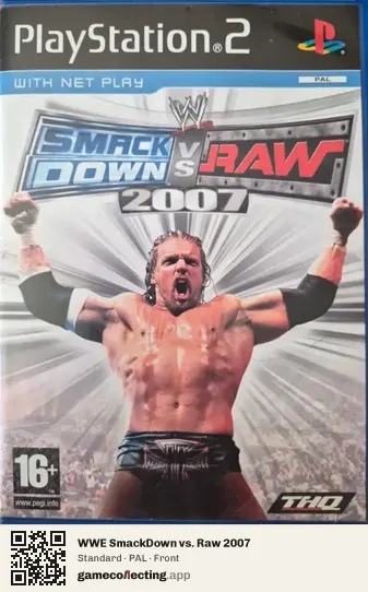 WWE SmackDown vs. Raw 2007 PlayStation 2, PAL box front