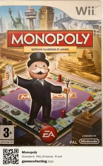 Monopoly Nintendo Wii, France box front