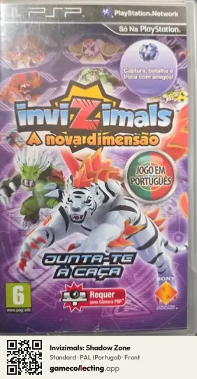 Invizimals: Shadow Zone PlayStation Portable, Portugal box front